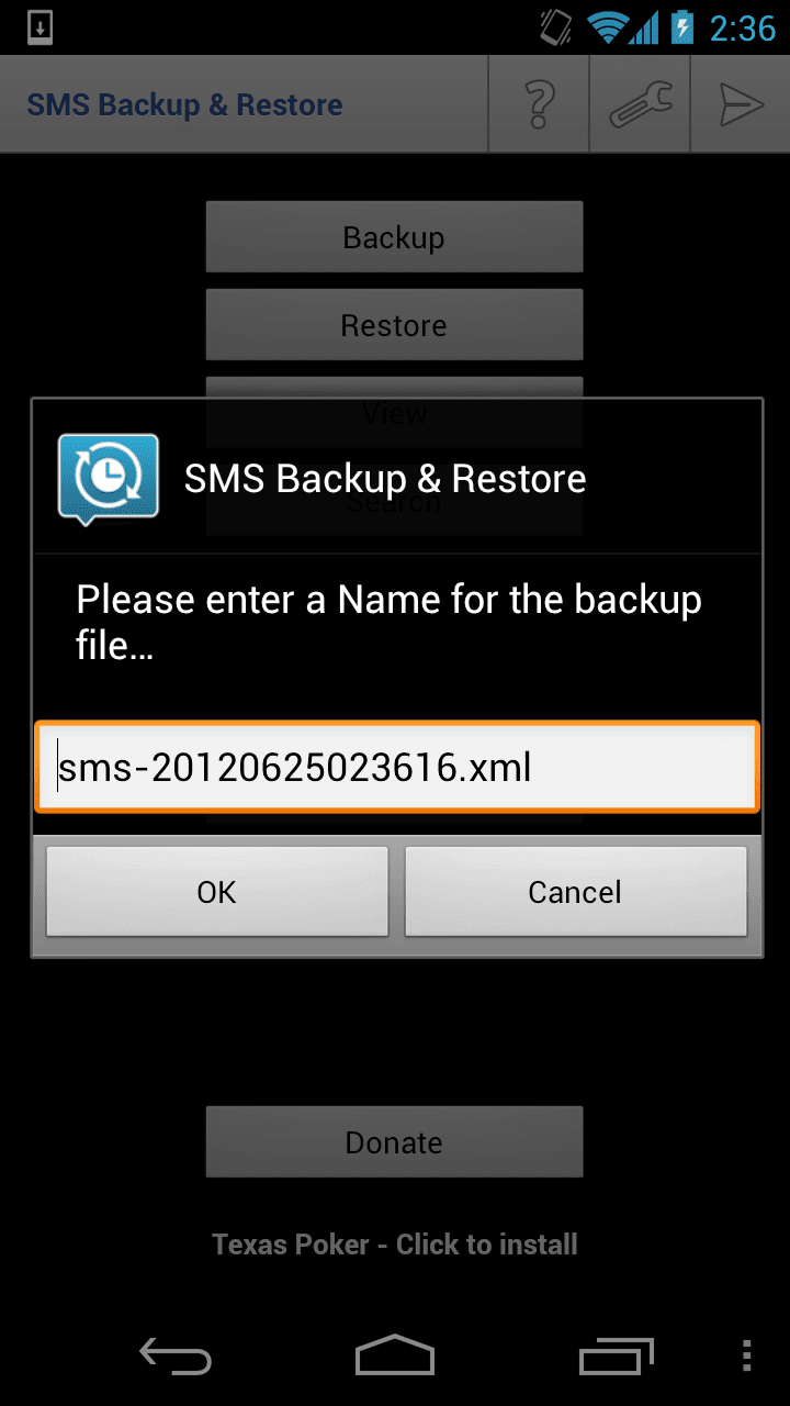 Backup SMS and Restore on Android - Download Free App 2