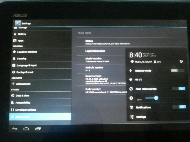 How to Update Asus Transformer Pad TF300T with Android 4.1.1 Jelly Bean Firmware 1