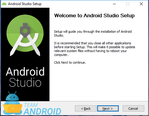 Install Android Studio - Setup Wizard 1