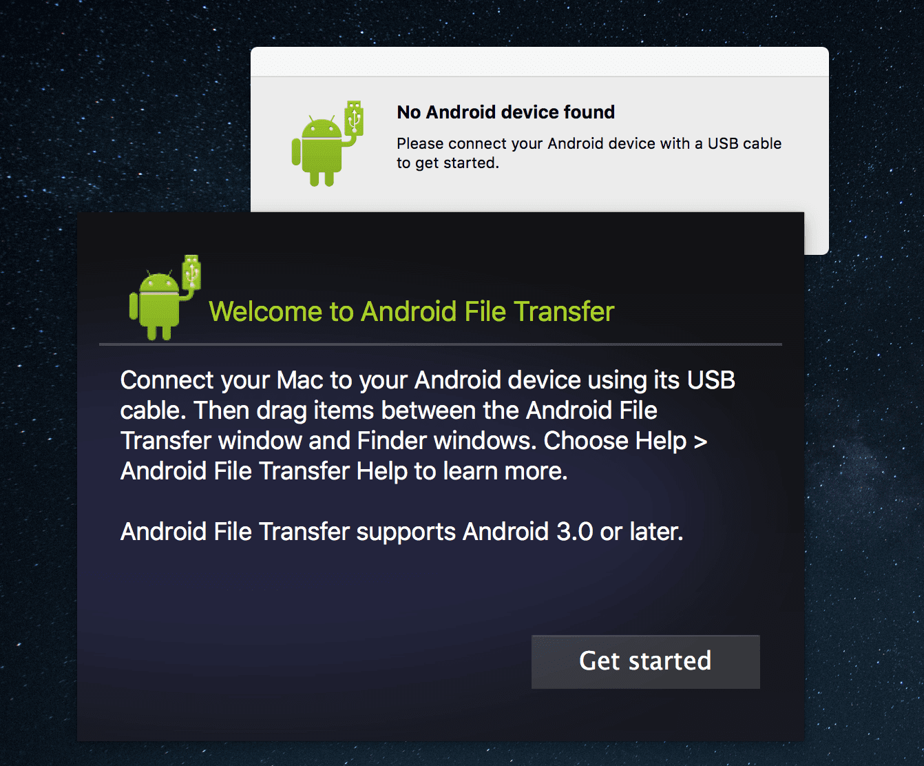 Android File Transfer - Installation
