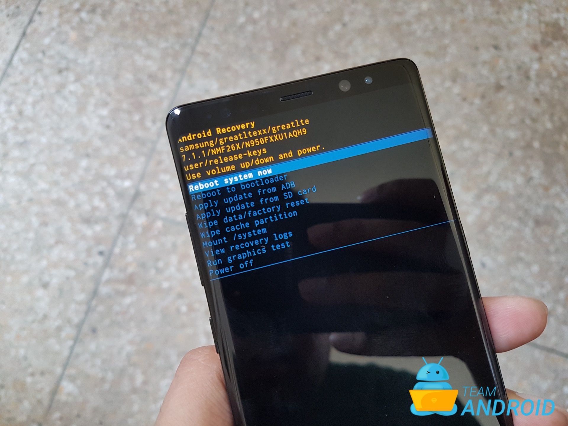 Galaxy Note 8 Recovery Mode
