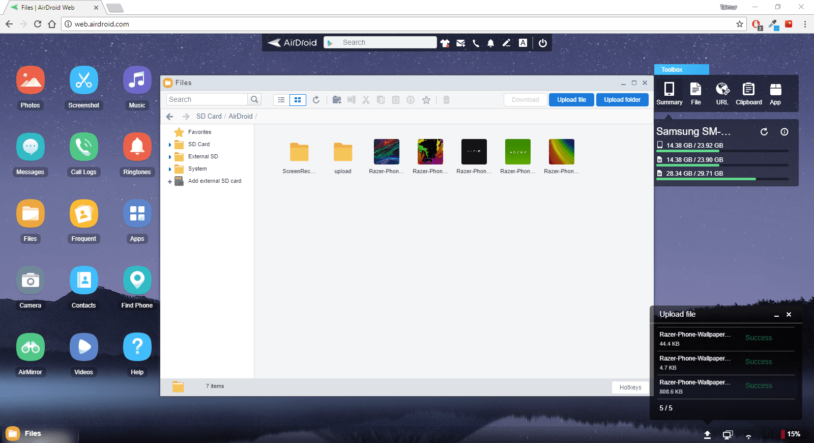 Transfer Files with AirDroid 4