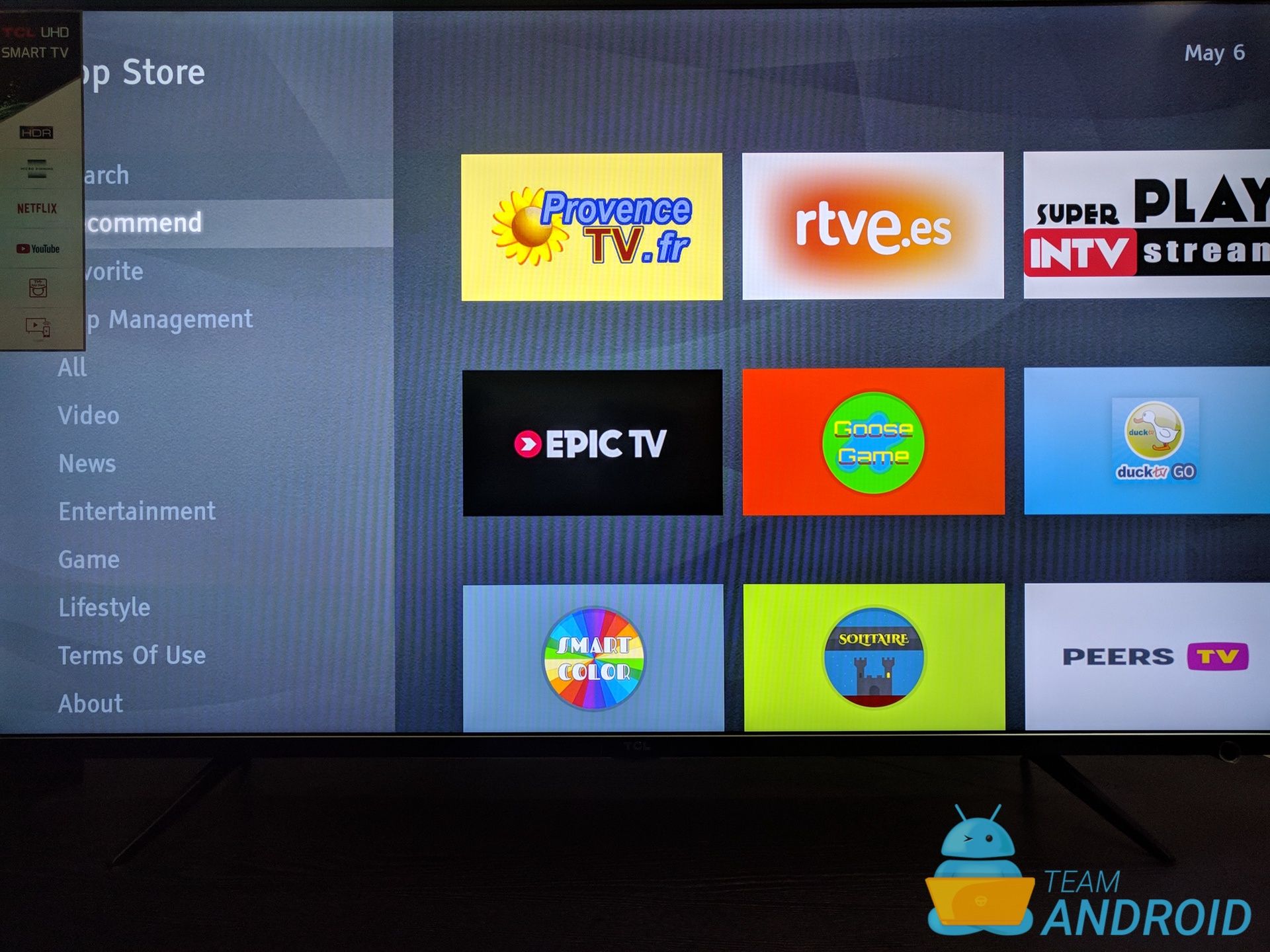 TCL P6 UHD Smart TV - App Store