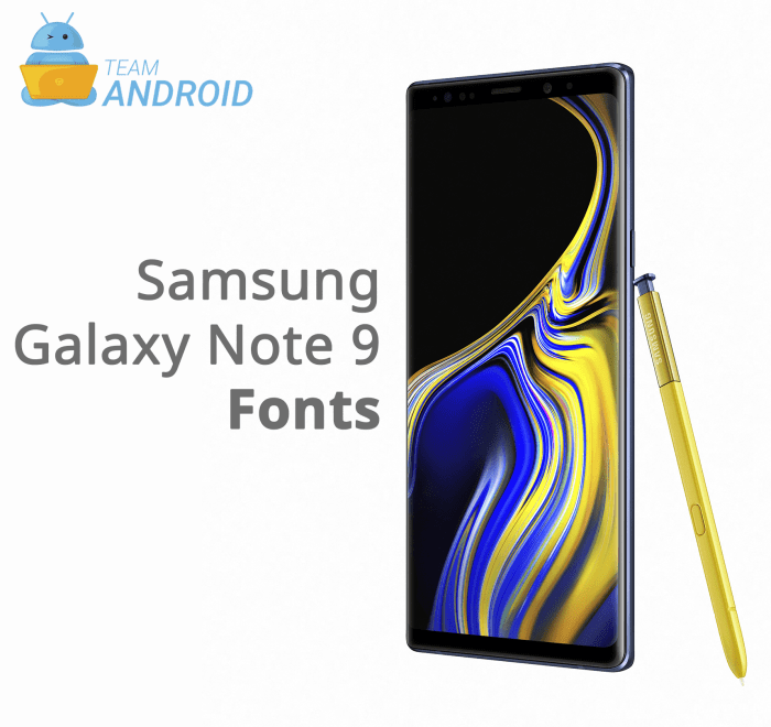 Download Samsung Galaxy Note 9 Fonts for Any Device 4