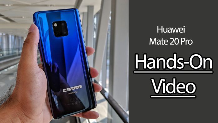 Huawei Mate 20 Pro Hands-On 2