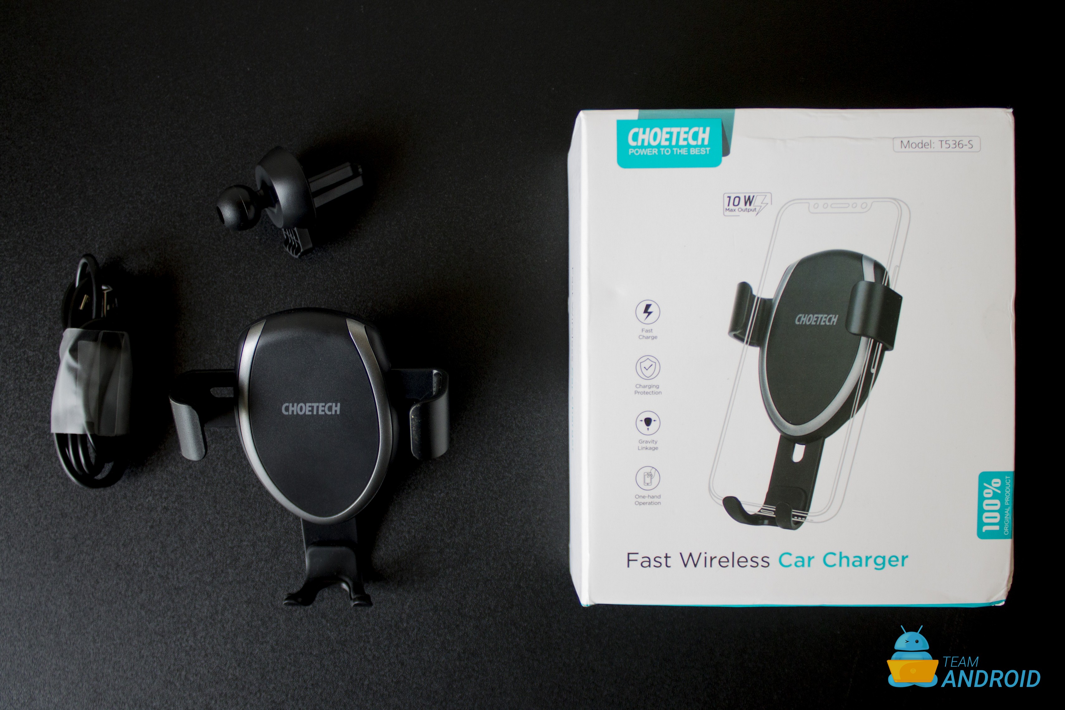 Choetech Fast Wireless Car Charger