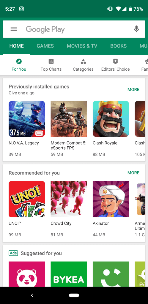 Download Google Play Store APK for Android (All Versions)