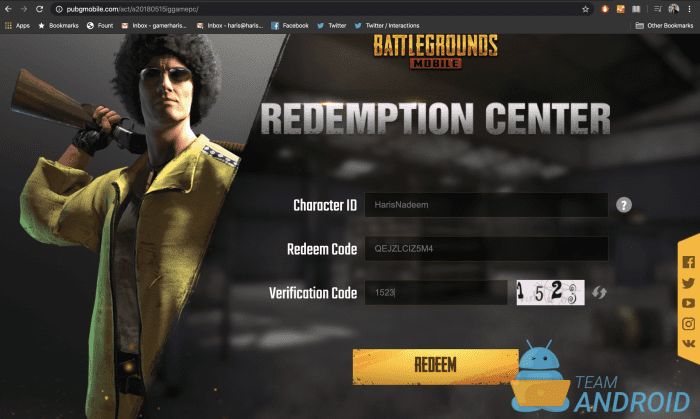 How to Redeem Codes for PUBG Mobile 1