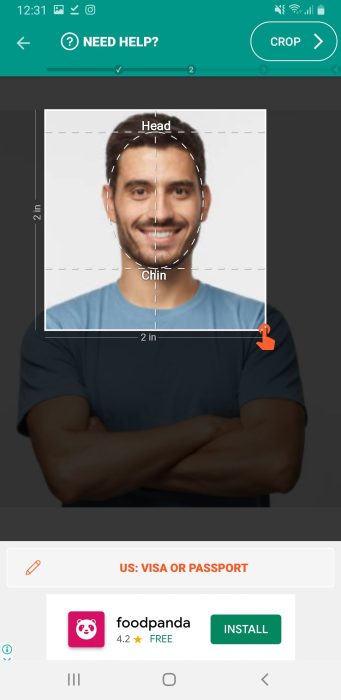 How to Take Passport Photo on Android Phones 6