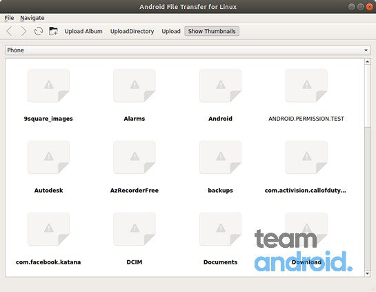 Android File Transfer for Linux