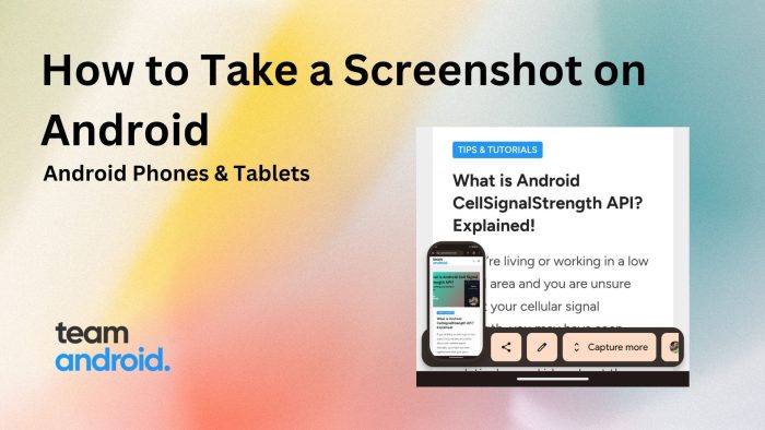 How to Take a Screenshot on Android