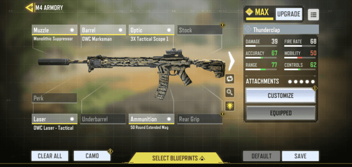M4 Loadout in COD Mobile