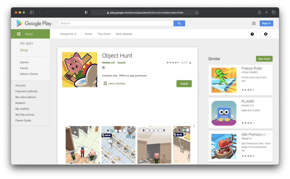 Object Hunt Review