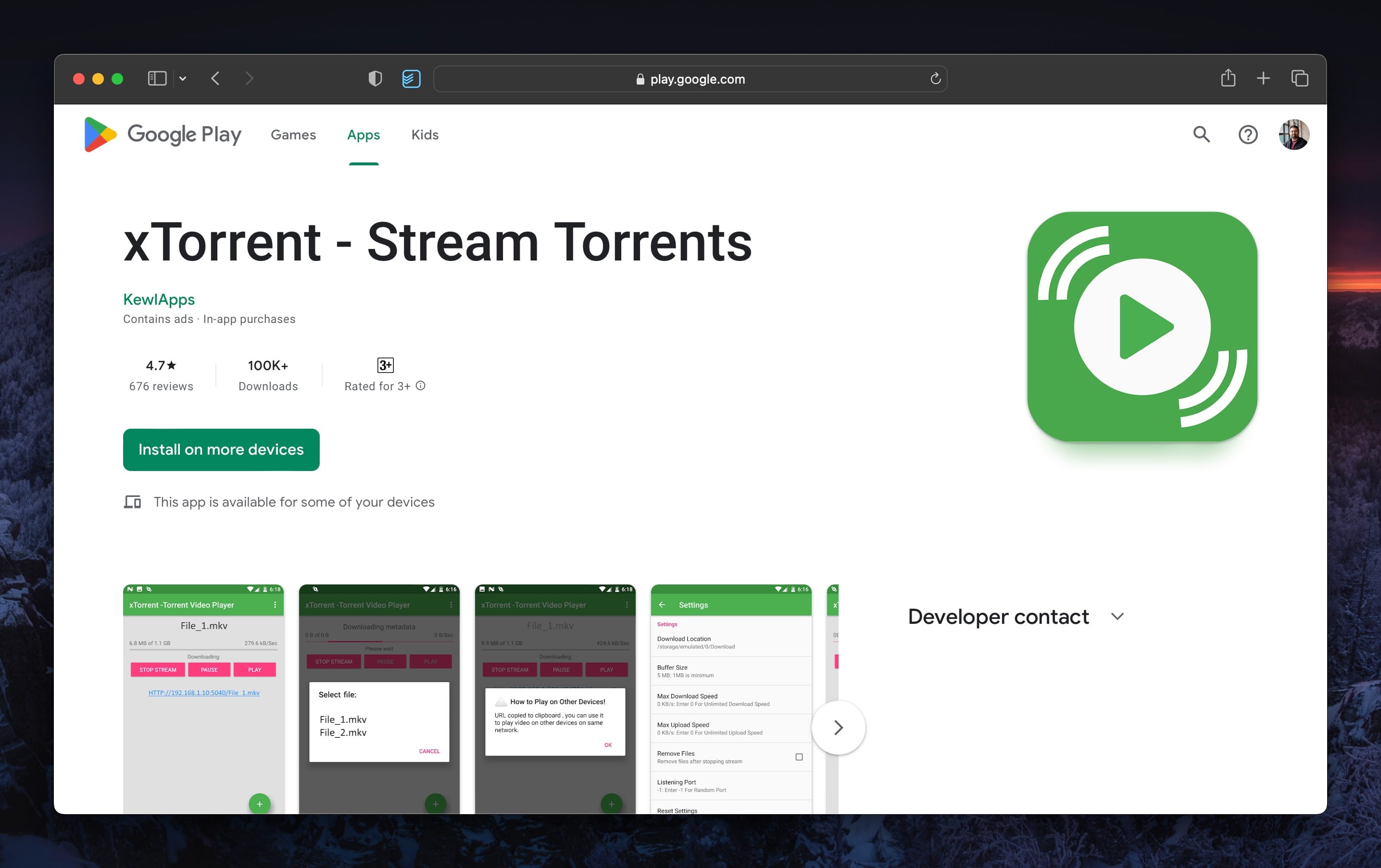 Stream Torrent on Android with xTorrent