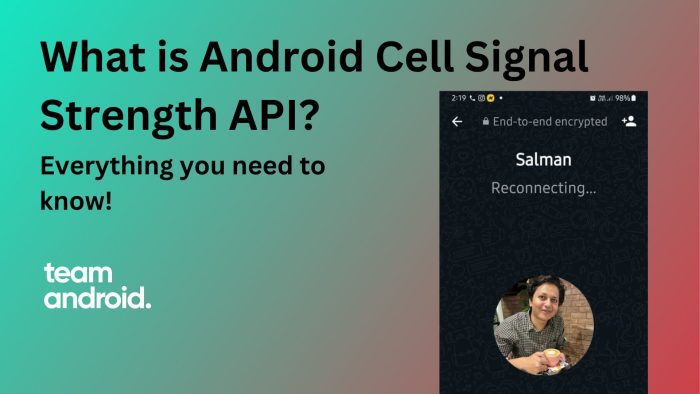 Android Cell Signal Strength API