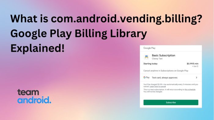 Google Play Billing Library - com.android.vending.billing