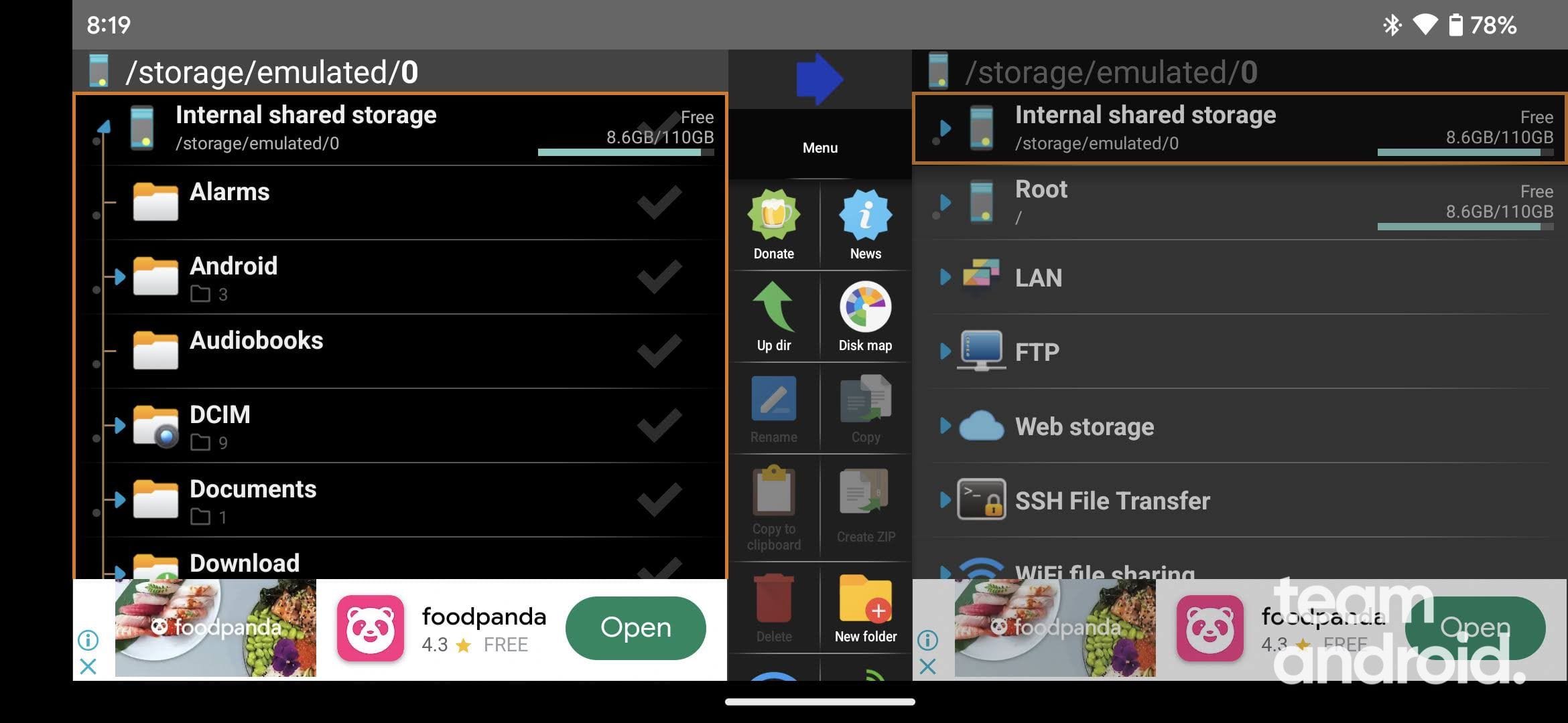 X-plore File Manager: Access SMB on Android Phone